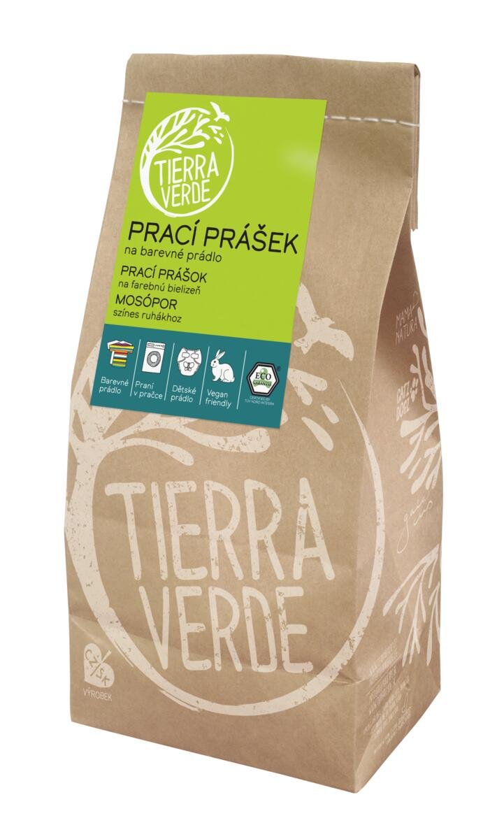 Tierra Verde Prací prášek na barevné prádlo pap. sáček 850 g Tierra Verde