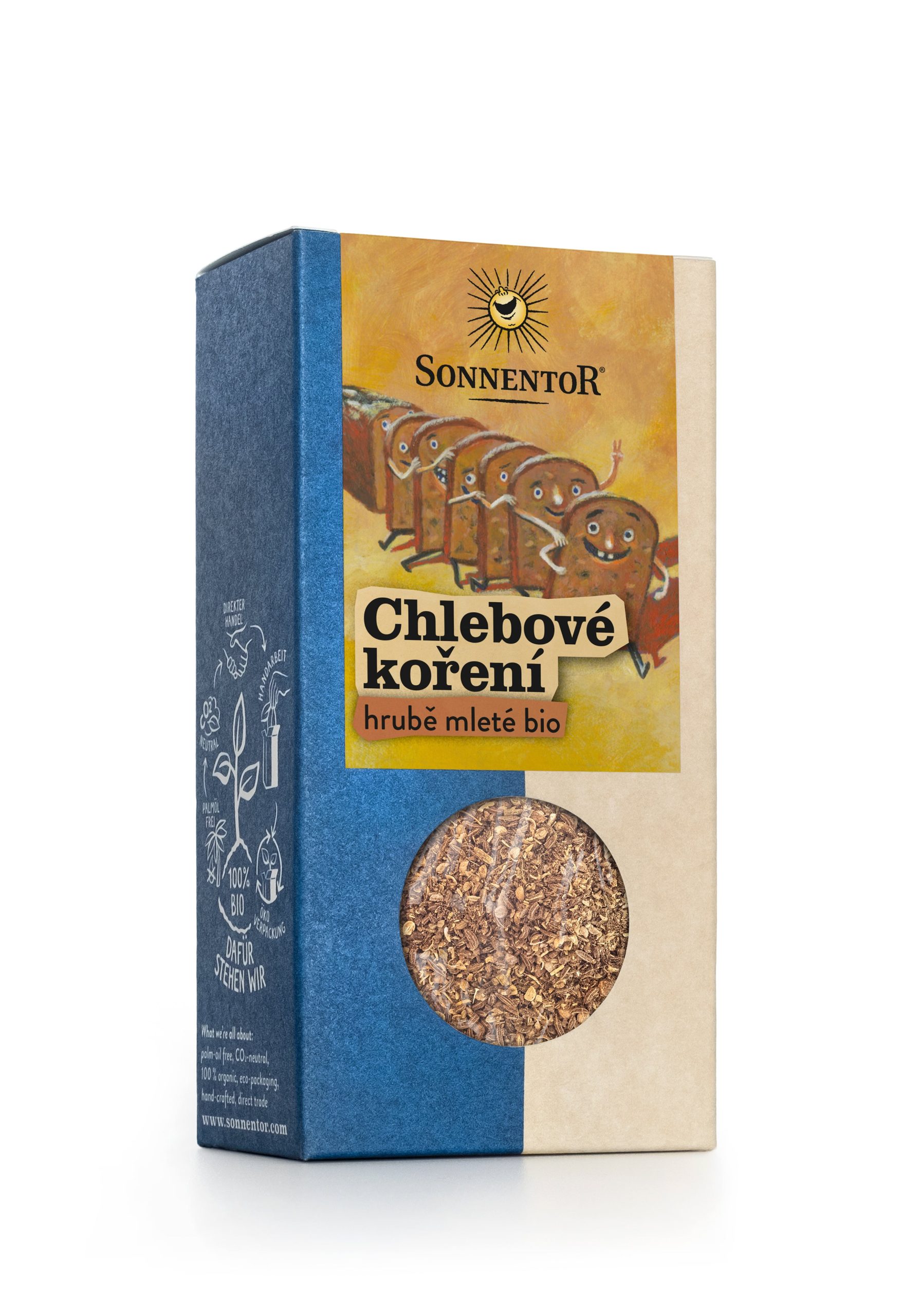 Sonnentor Chlebové koření BIO - hrubě mleté (45 g) - tradiční koření pro všechny druhy chleba Sonnentor