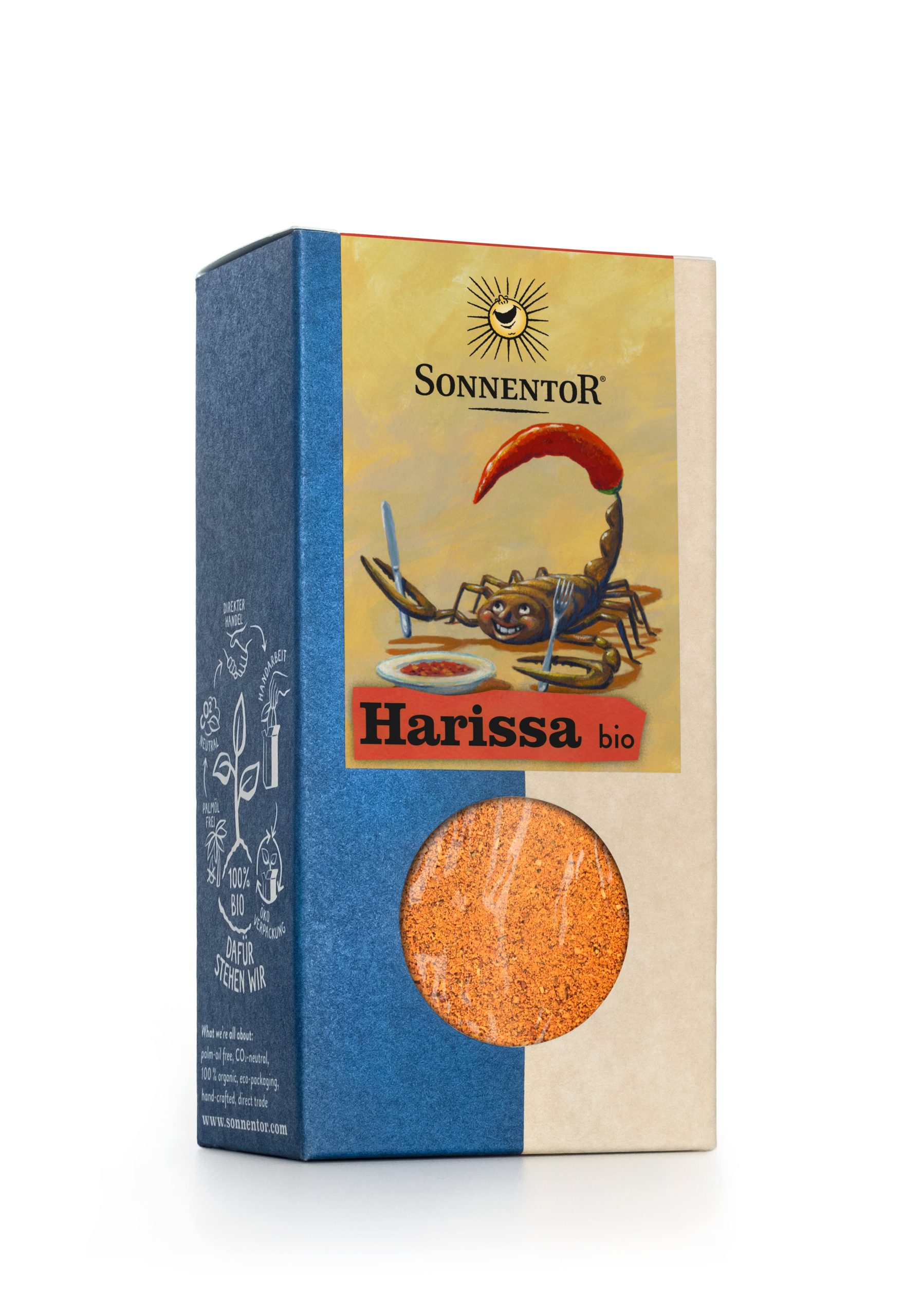 Sonnentor Kořenící směs se solí BIO - Harissa (70 g) - pálivá orientální chuť Sonnentor