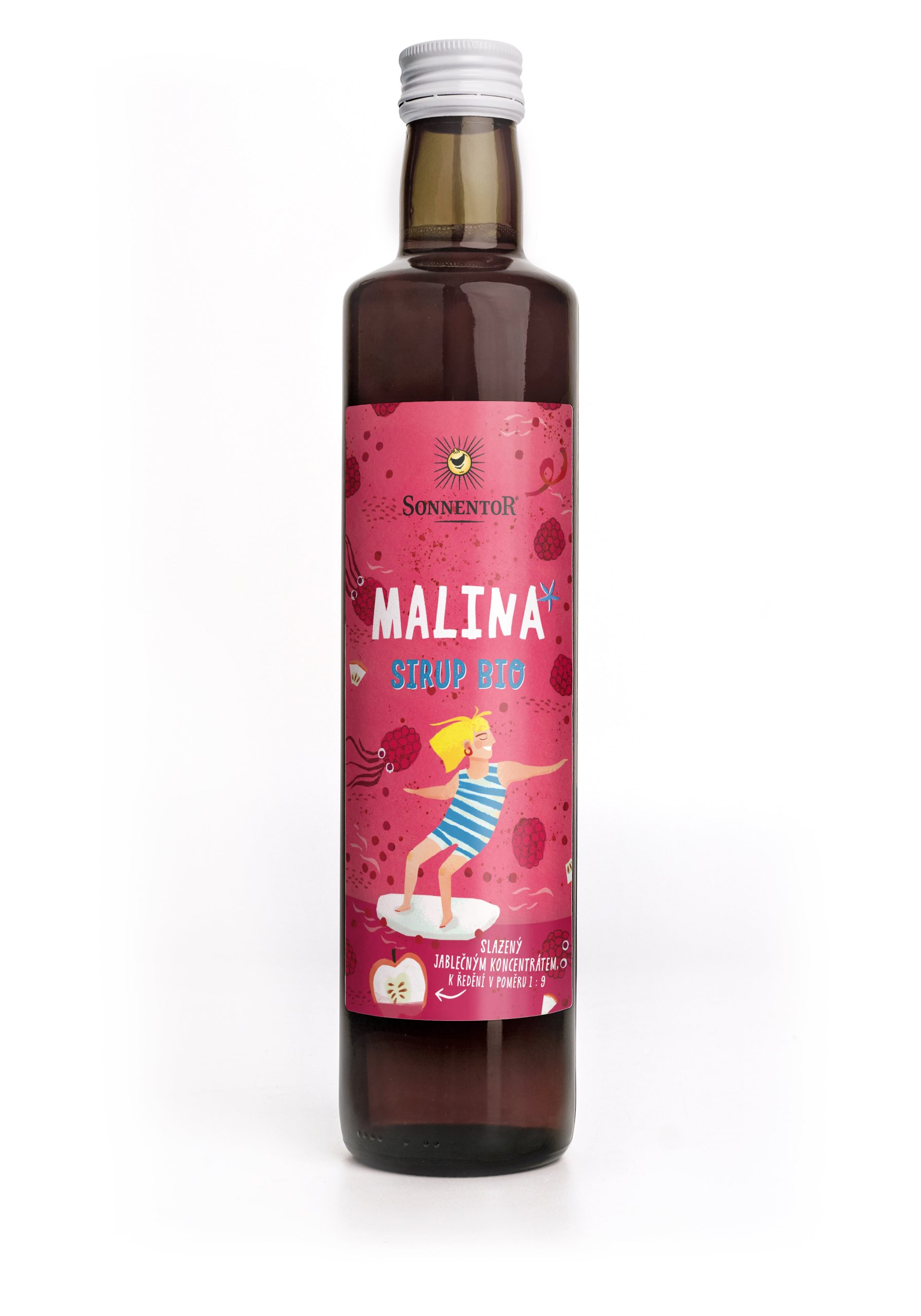 Sonnentor Sirup BIO - Malina (500 ml) - bez přidaného cukru Sonnentor