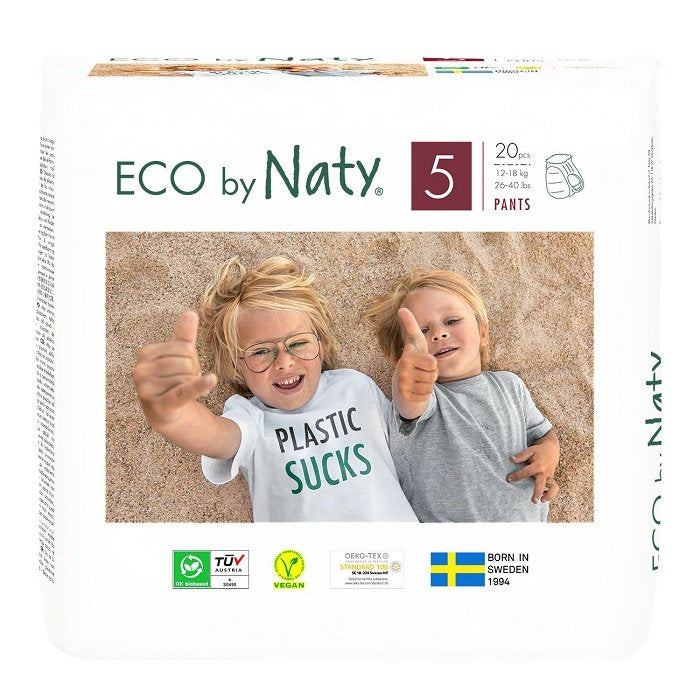 Eco by Naty Natahovací plenkové kalhotky Junior 5 (12-18 kg) (20 ks) Eco by Naty