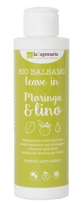 laSaponaria Bezoplachový kondicionér s moringou a lněným olejem BIO (150 ml) laSaponaria