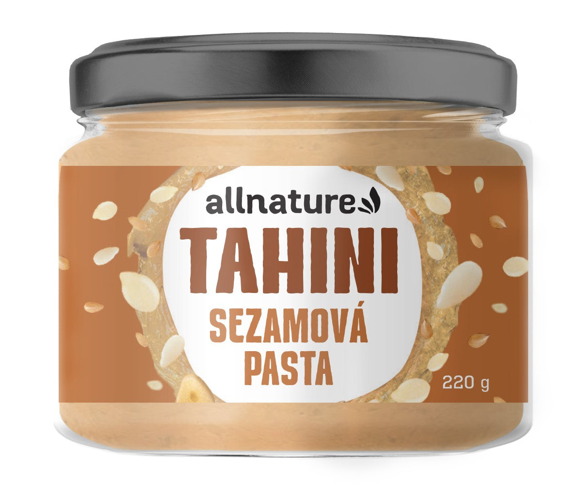 Allnature Tahini - sezamová pasta (220 g) - k přípravě hummusu i omáček Allnature