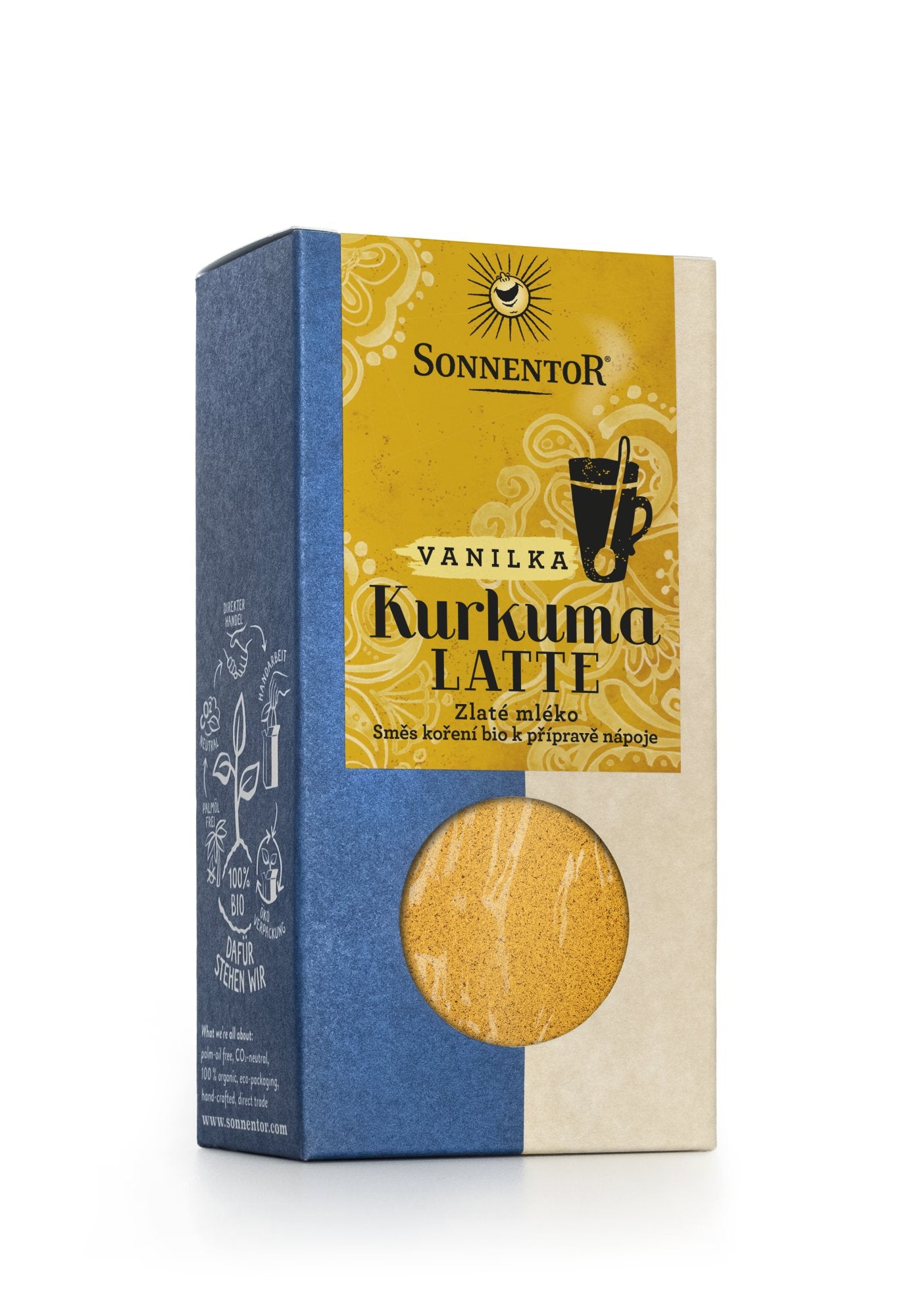 Sonnentor Kurkuma Latte vanilka BIO - Krabička 60 g - směs k přípravě nápoje Sonnentor