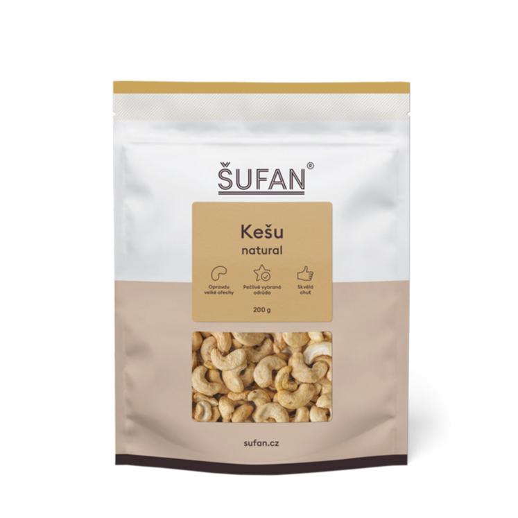 Šufan Kešu natural - 200 g - prvotřídní kvalita Šufan