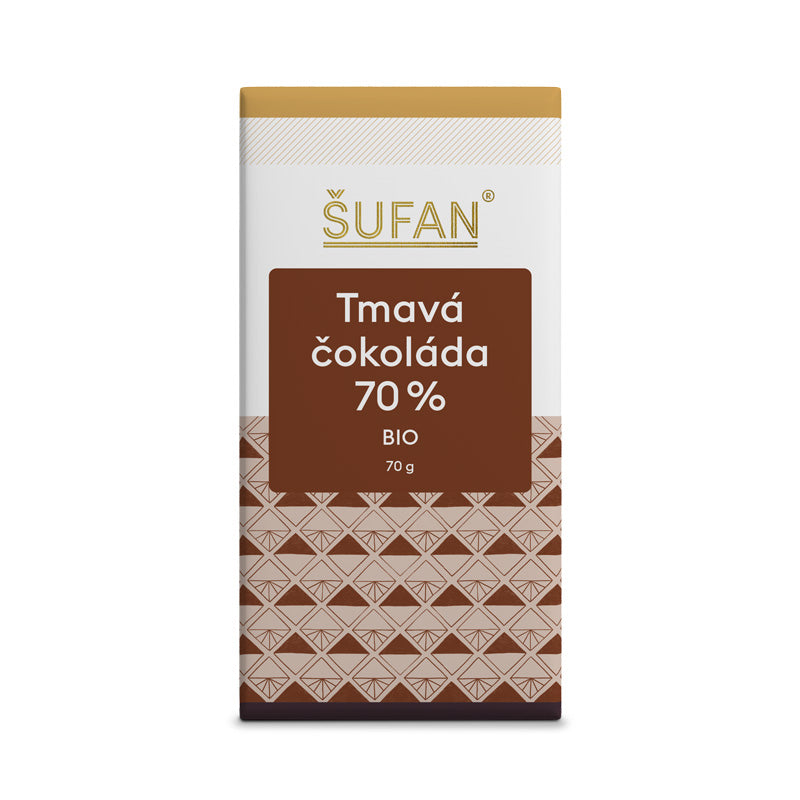 Šufan Tmavá čokoláda 70% BIO (70 g) - Peru - vyrobena metodou bean-to-bar Šufan