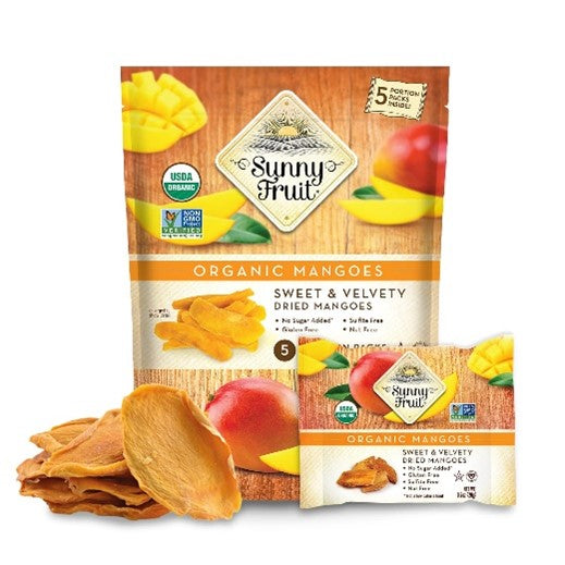 Sunny Fruit Mango sušené na slunci BIO - 100 g (5 x 20 g) - exotická pochoutka Sunny Fruit