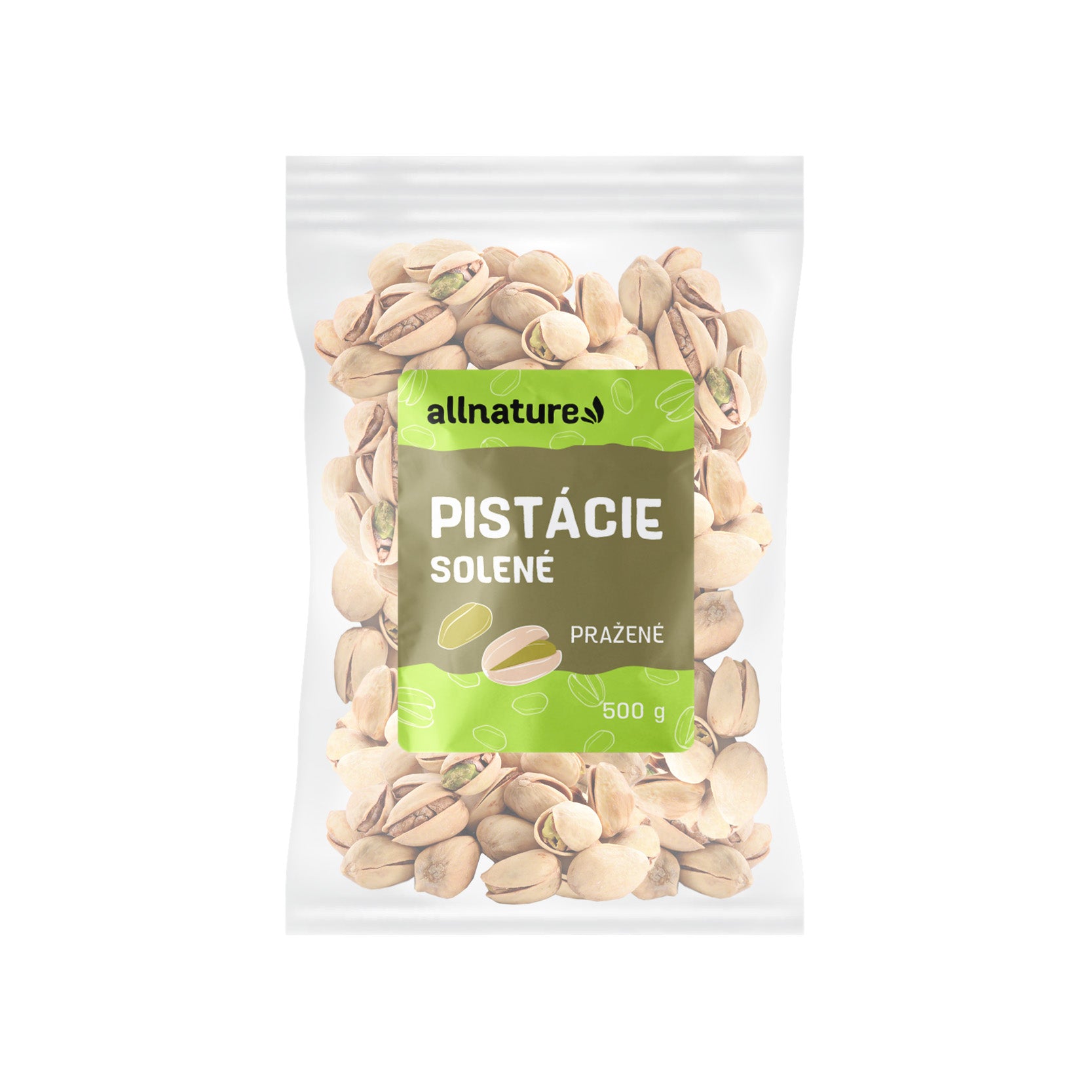 Allnature Pistácie pražené solené (500 g) - ideální svačinka při sportu Allnature