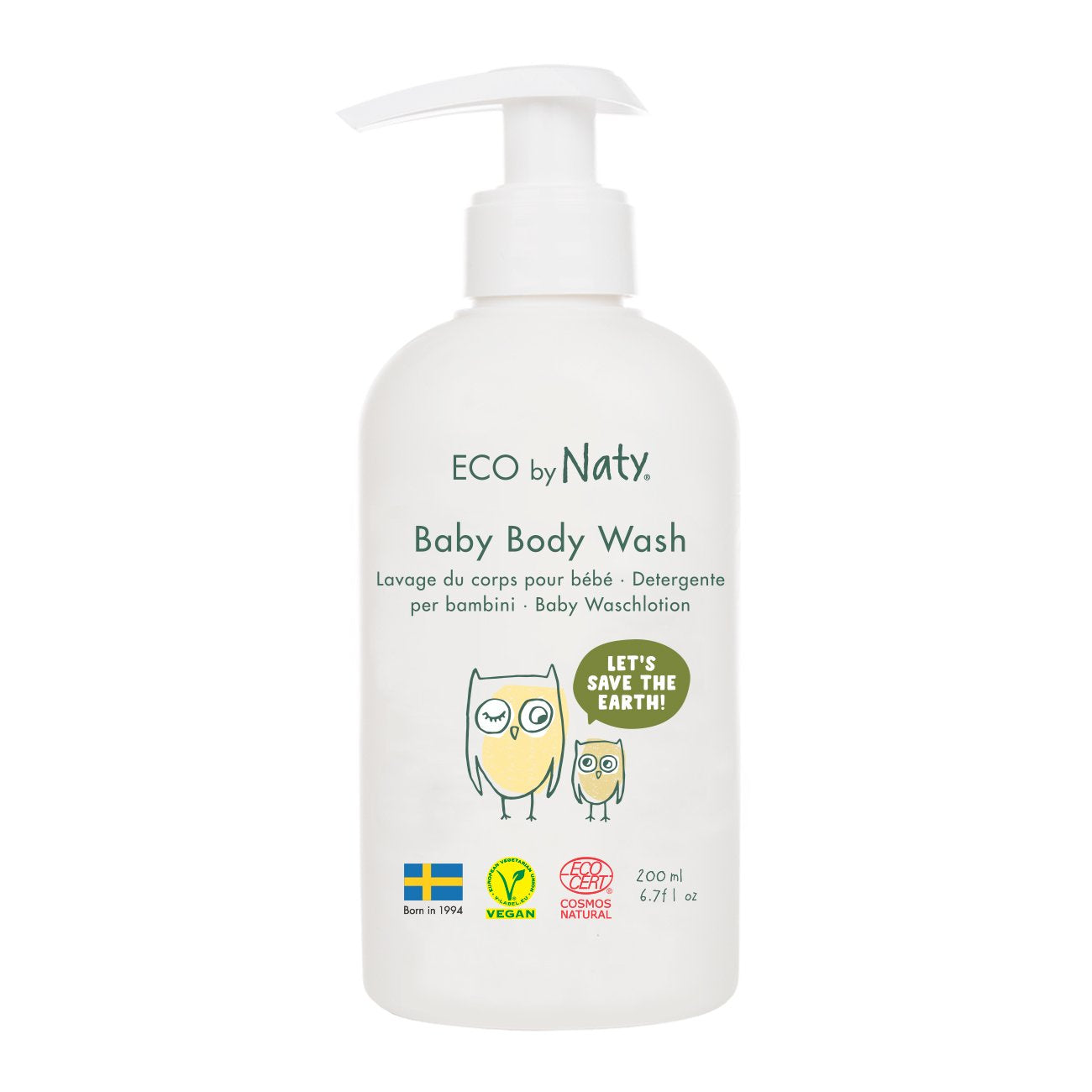 Eco by Naty Dětská mycí emulze BIO (200 ml) - se spoustou bio aloe vera Eco by Naty