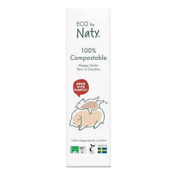 Eco by Naty Sáčky na použité plenky - bez vůně (50 ks) - 100% rozložitelné Eco by Naty