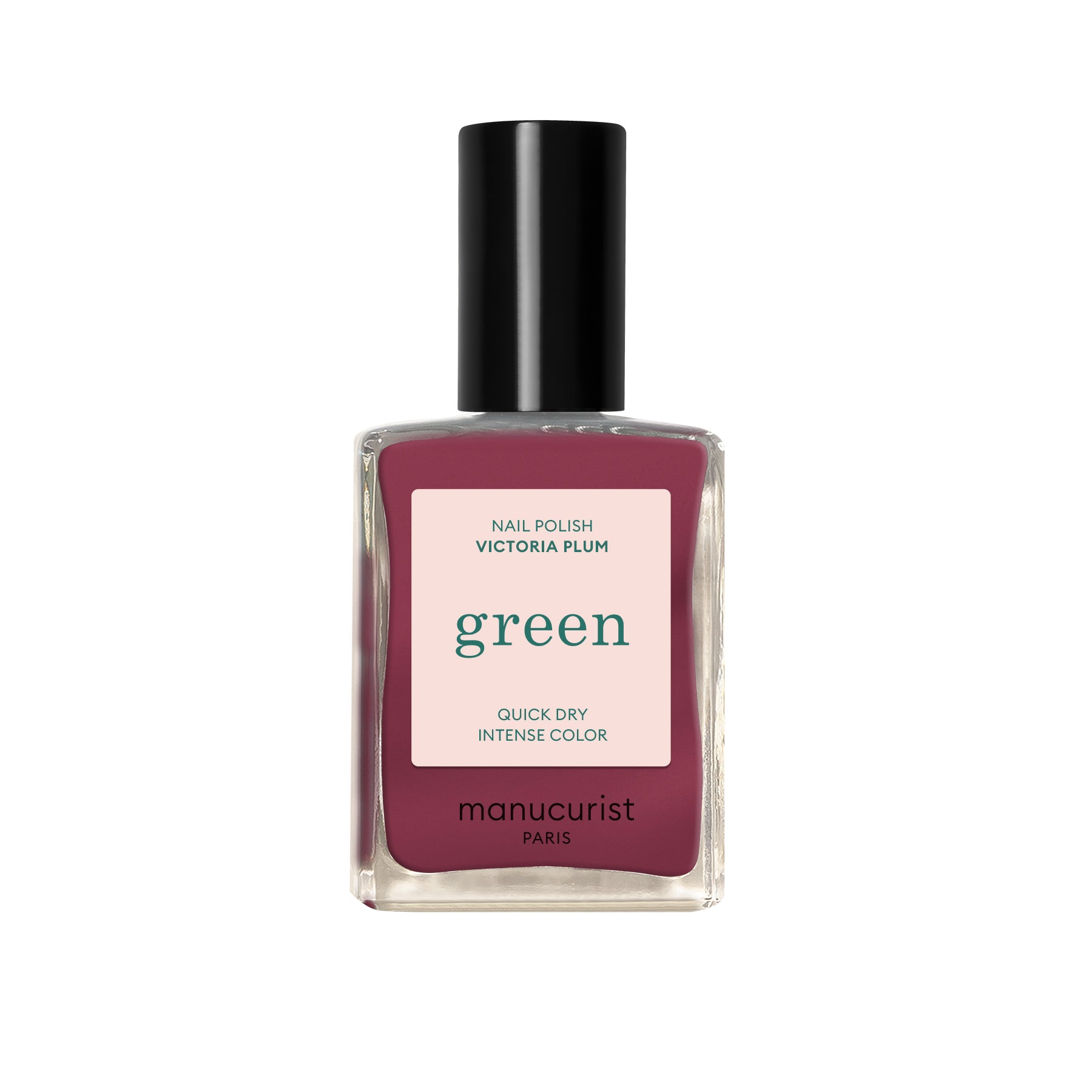 Manucurist Green schnoucí lak na nehty - Victoria Plum (15 ml) - tmavorůžový pudrový odstín Manucurist