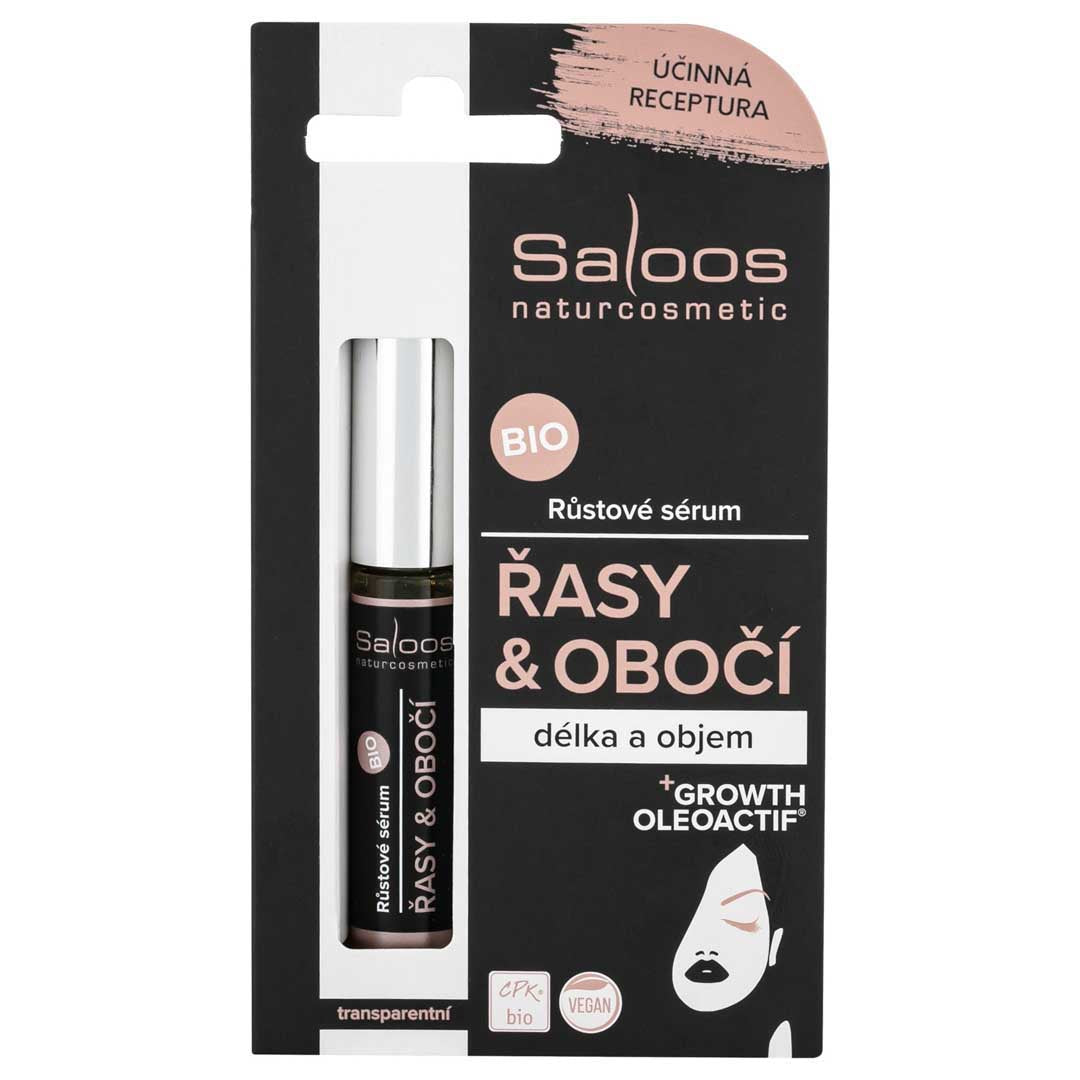 Saloos Regenerační sérum na řasy a obočí BIO (7 ml) - pro zdravé husté řasy a obočí Saloos