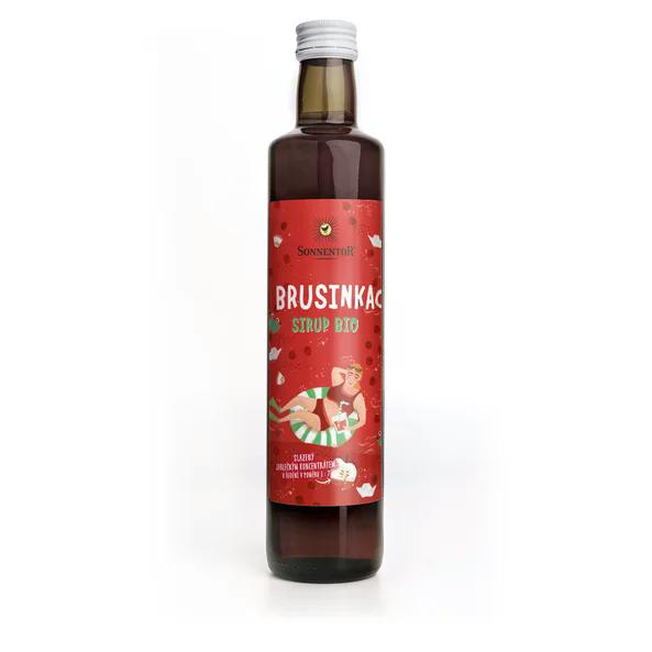 Sonnentor Sirup BIO - brusinka (500 ml) - bez přidaného cukru Sonnentor