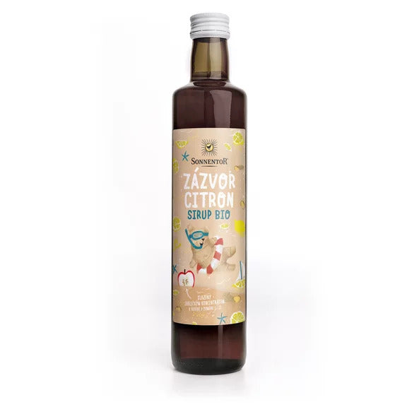 Sonnentor Sirup BIO - zázvor a citron (500 ml) - bez přidaného cukru Sonnentor