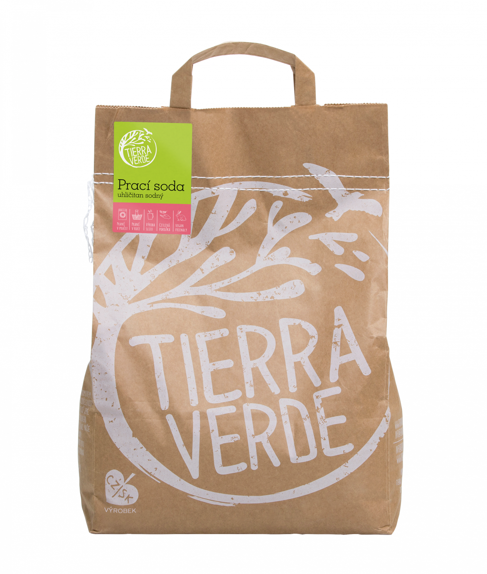 Tierra Verde Prací soda (5 kg) - II. jakost - pro výrobu domácího prášku Tierra Verde