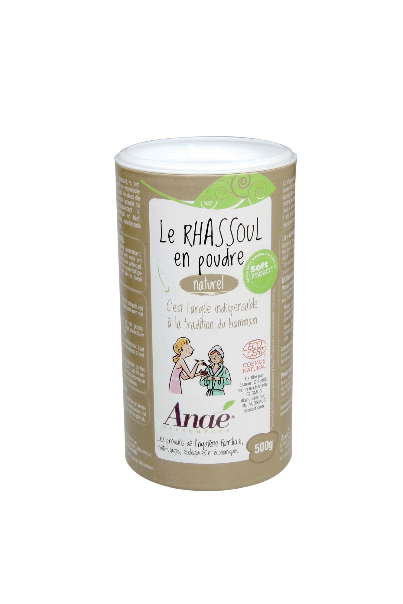 Anaé by Ecodis Rhassoul - marocký jíl (dóza 500 g) - šampon