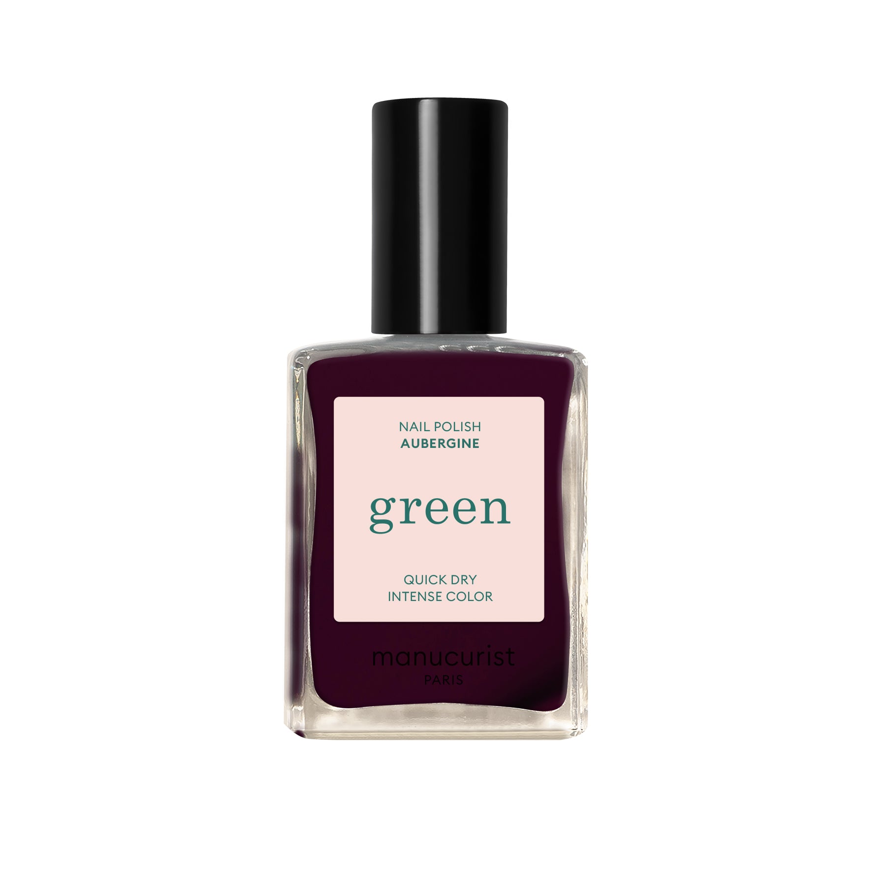 Manucurist Green schnoucí lak na nehty - Aubergine (15 ml) - temně fialový odstín Manucurist