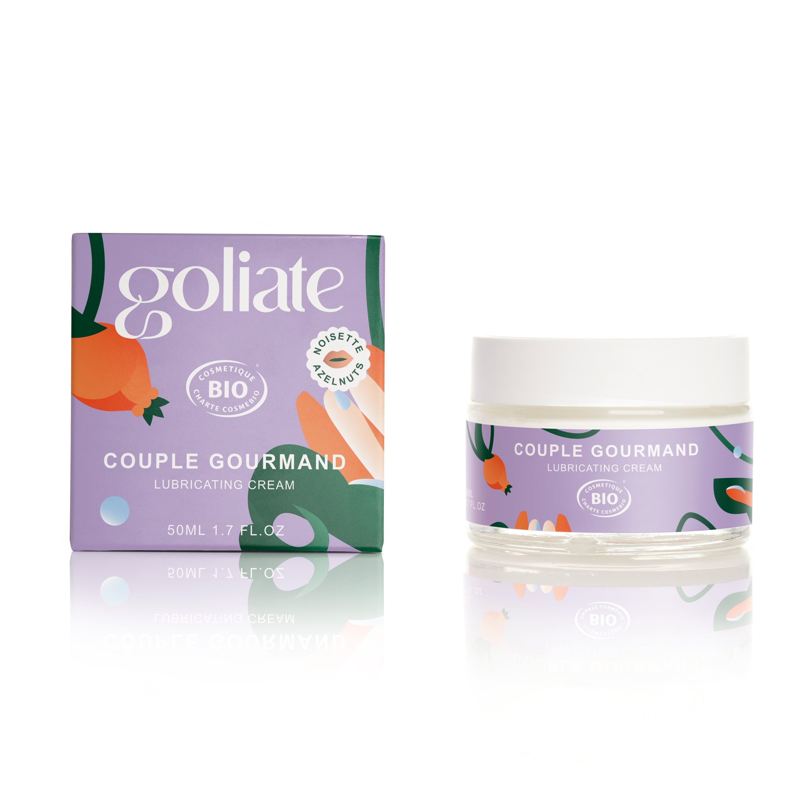 Goliate Jedlý masážní a lubrikační olej 2v1 BIO (50 ml) - kokos - pro ní i pro něj Goliate