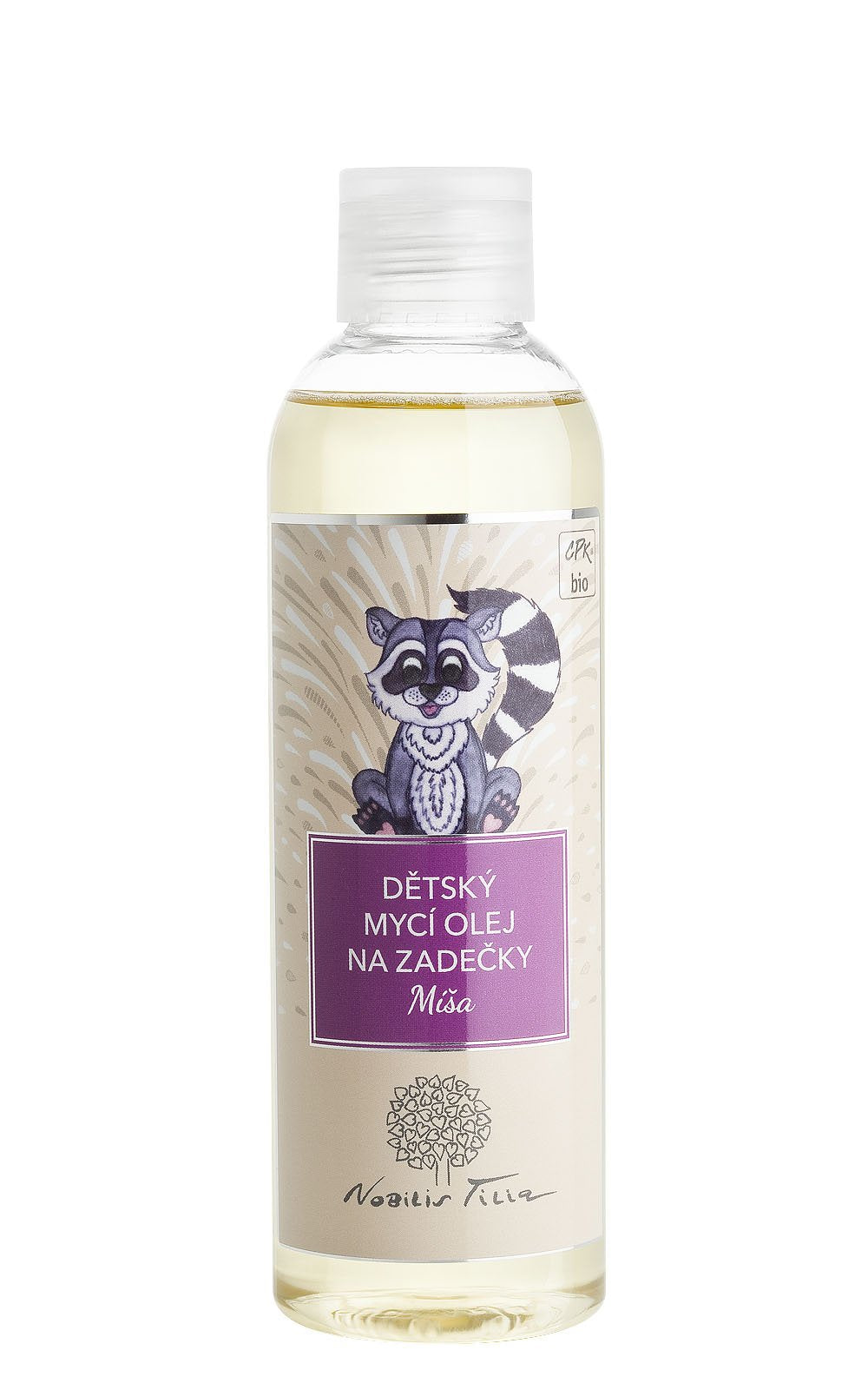 Nobilis Tilia Dětský mycí olej na zadečky Míša (200 ml) - pro zadečky bez opruzenin Nobilis Tilia