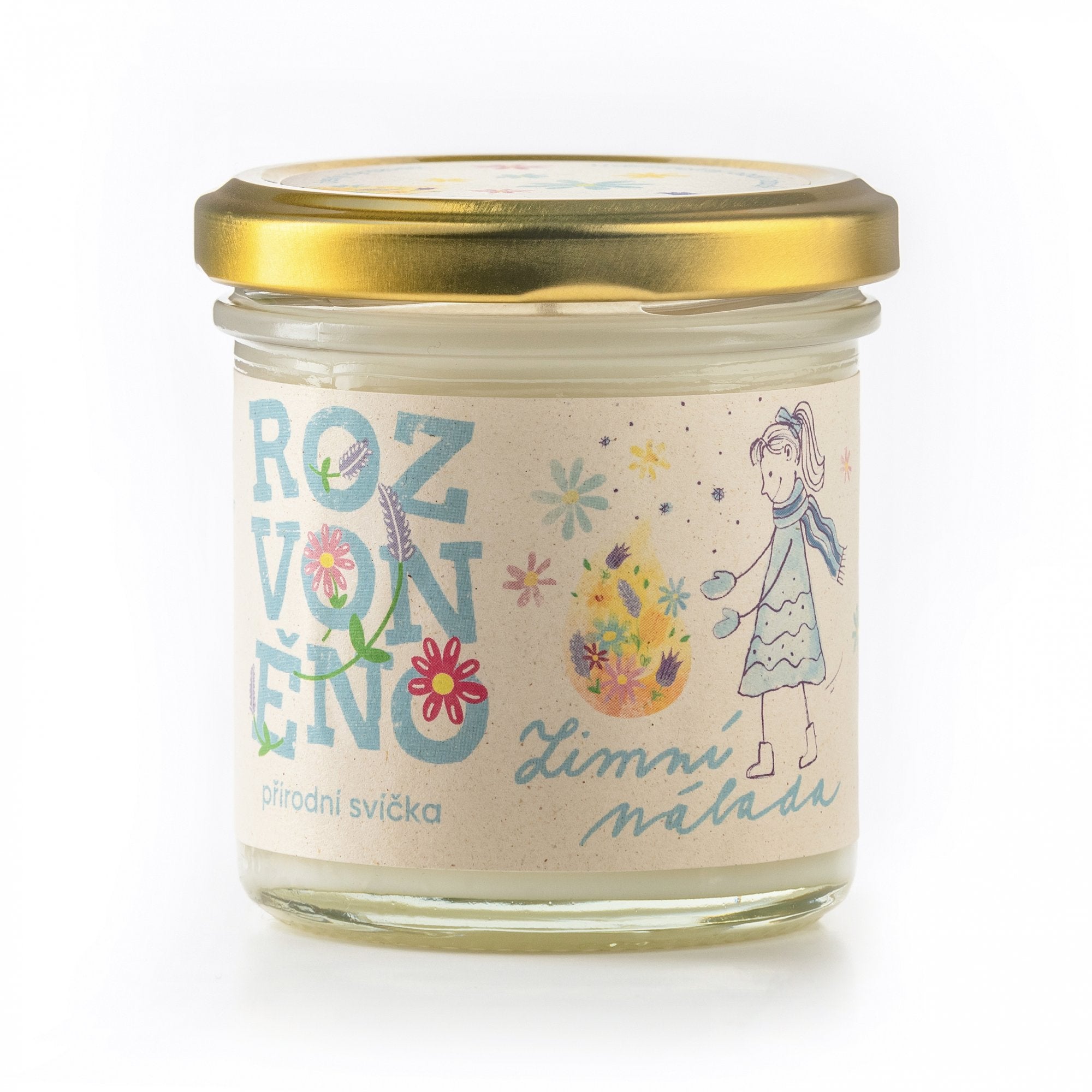 Rozvoněno Vonná svíčka - Zimní nálada (130 ml) Rozvoněno