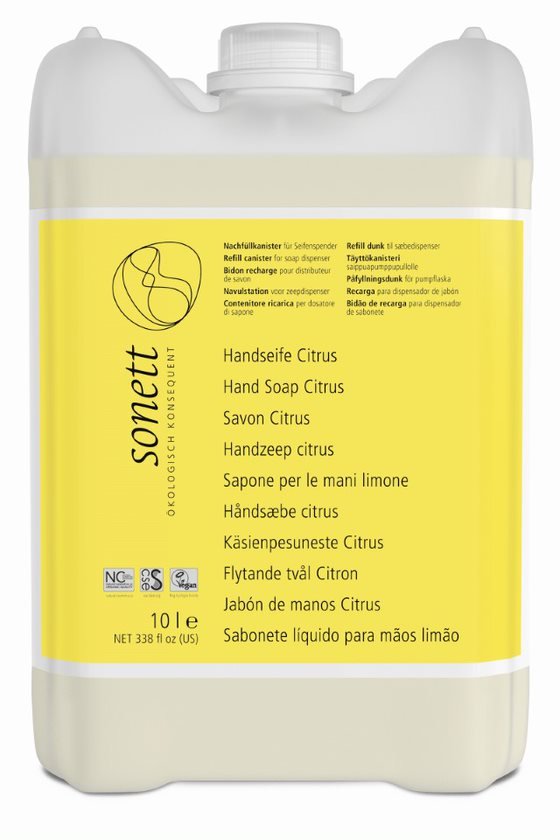 Sonett Tekuté mýdlo - citrus BIO - 10 l - pro vaše ruce