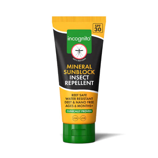 Incognito Opalovací minerální krém SPF 30 (100 ml) - nevoní obtížnému hmyzu Incognito