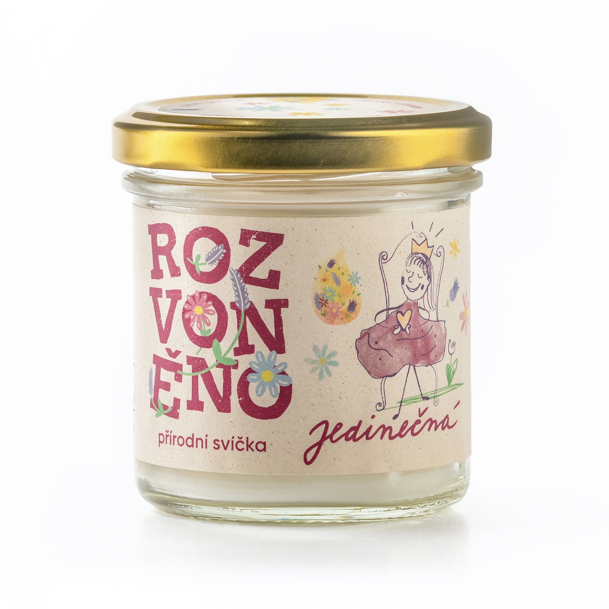 Rozvoněno Vonná svíčka - Jedinečná (130 ml) Rozvoněno