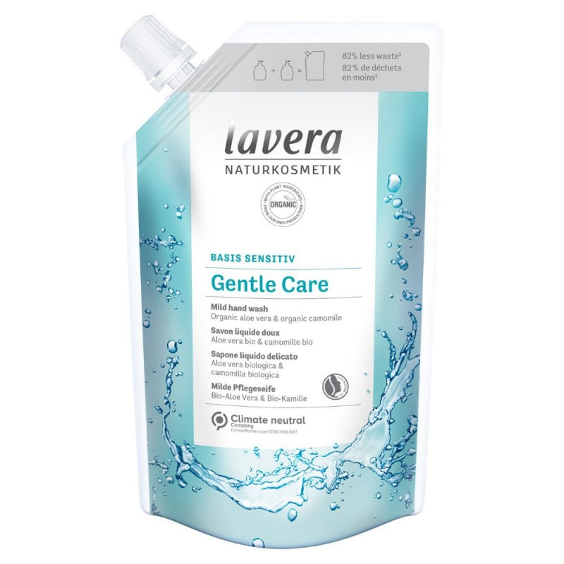 Lavera Basis Sensitive Jemné tekuté mýdlo na ruce - 500 ml - náhradní náplň - pro suchou a citlivou pokožku Lavera