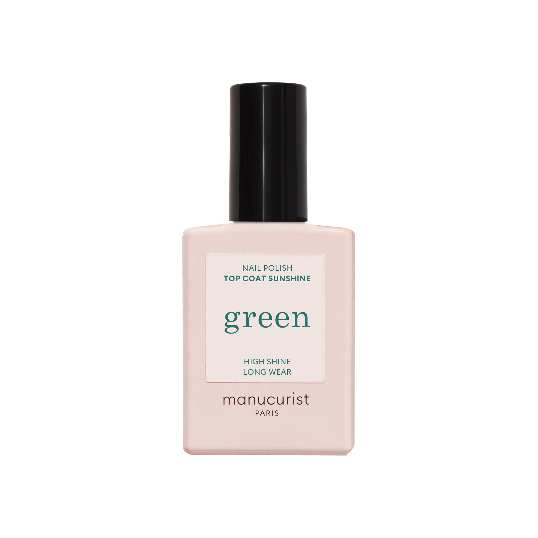 Manucurist Green schnoucí lak na nehty vrchní - Top Coat Sunshine (15 ml) - efekt gelových nehtů Manucurist